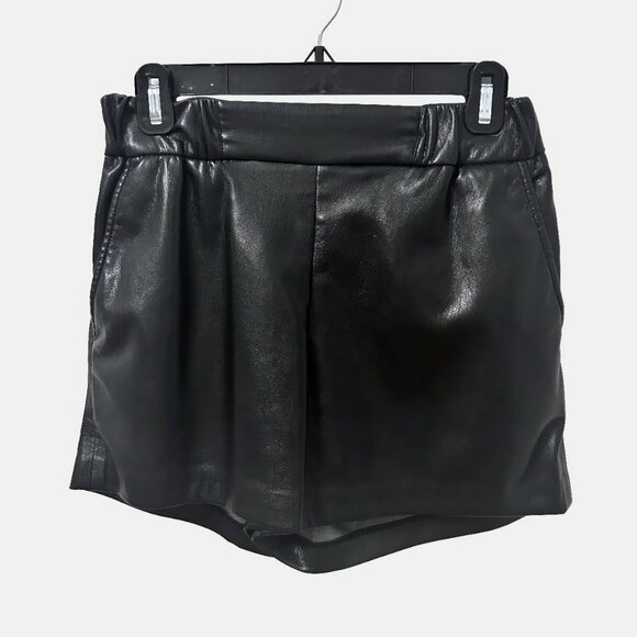 Anine Bing Koa Faux Leather Shorts, size XS - Picture 7 of 8